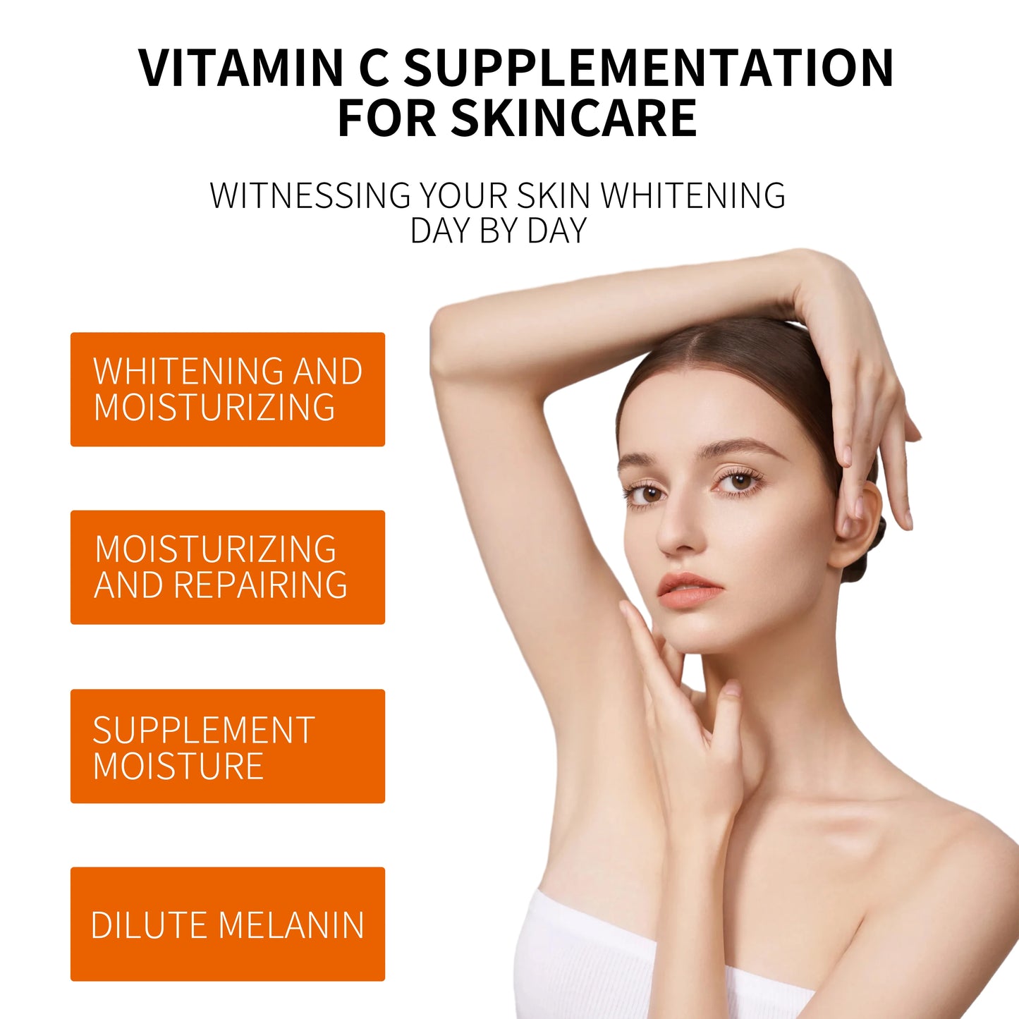 Private Label Moisturizing Dark Spot Serum True Skin Face Whitening anti Wrinkle Vitamin C Serum